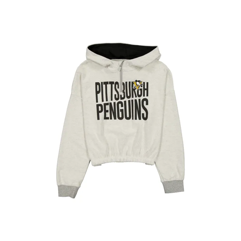 Pittsburgh Penguins Sport Night Heather Gray Women's Hoodie sold by New Era