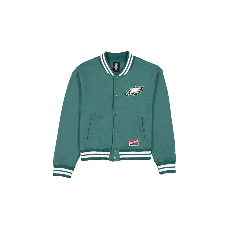 Philadelphia Eagles Throwback Women's Snap Front Jacket sold by New Era