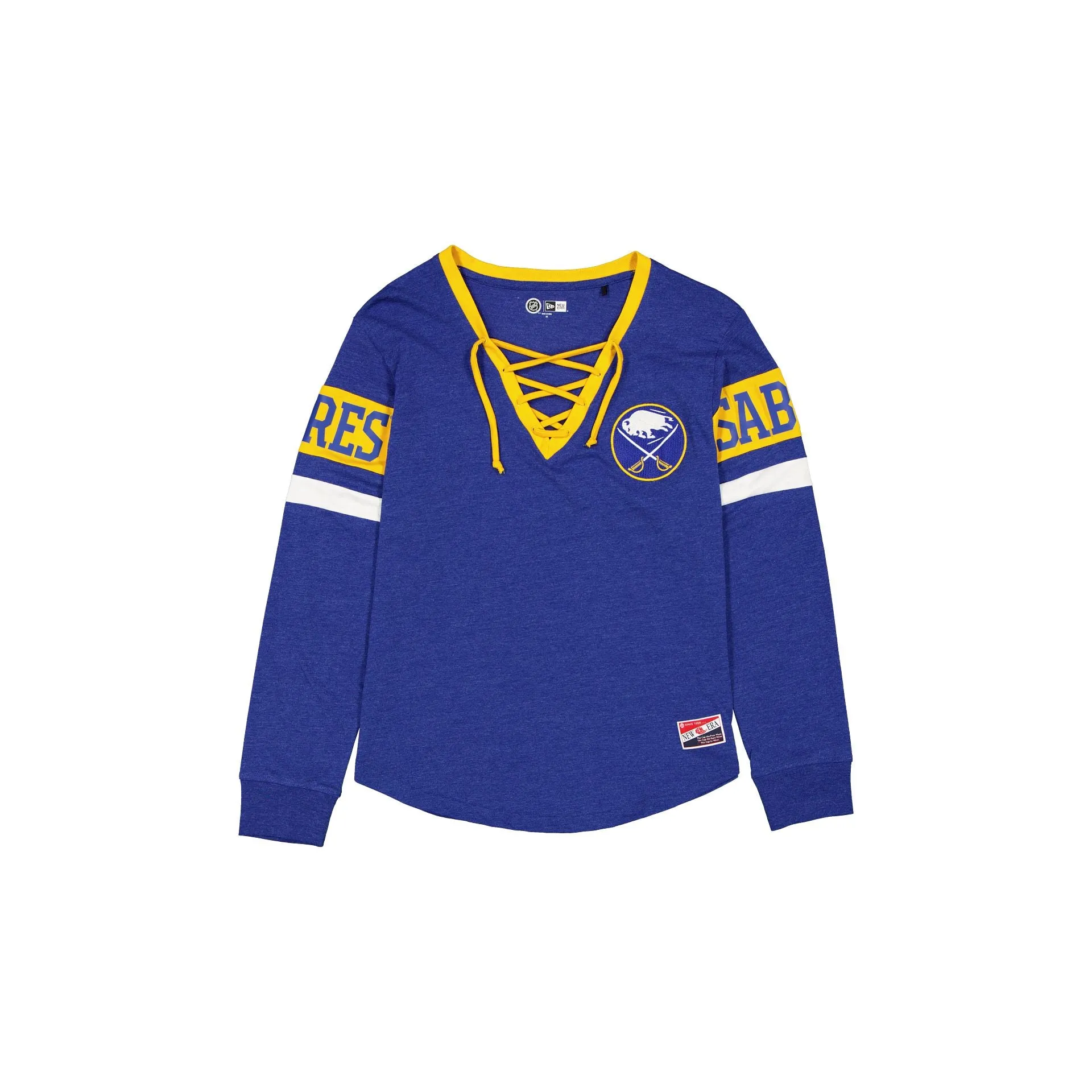 Buffalo Sabres Throwback Women's V-Neck Long-Sleeve T-Shirt sold by New Era