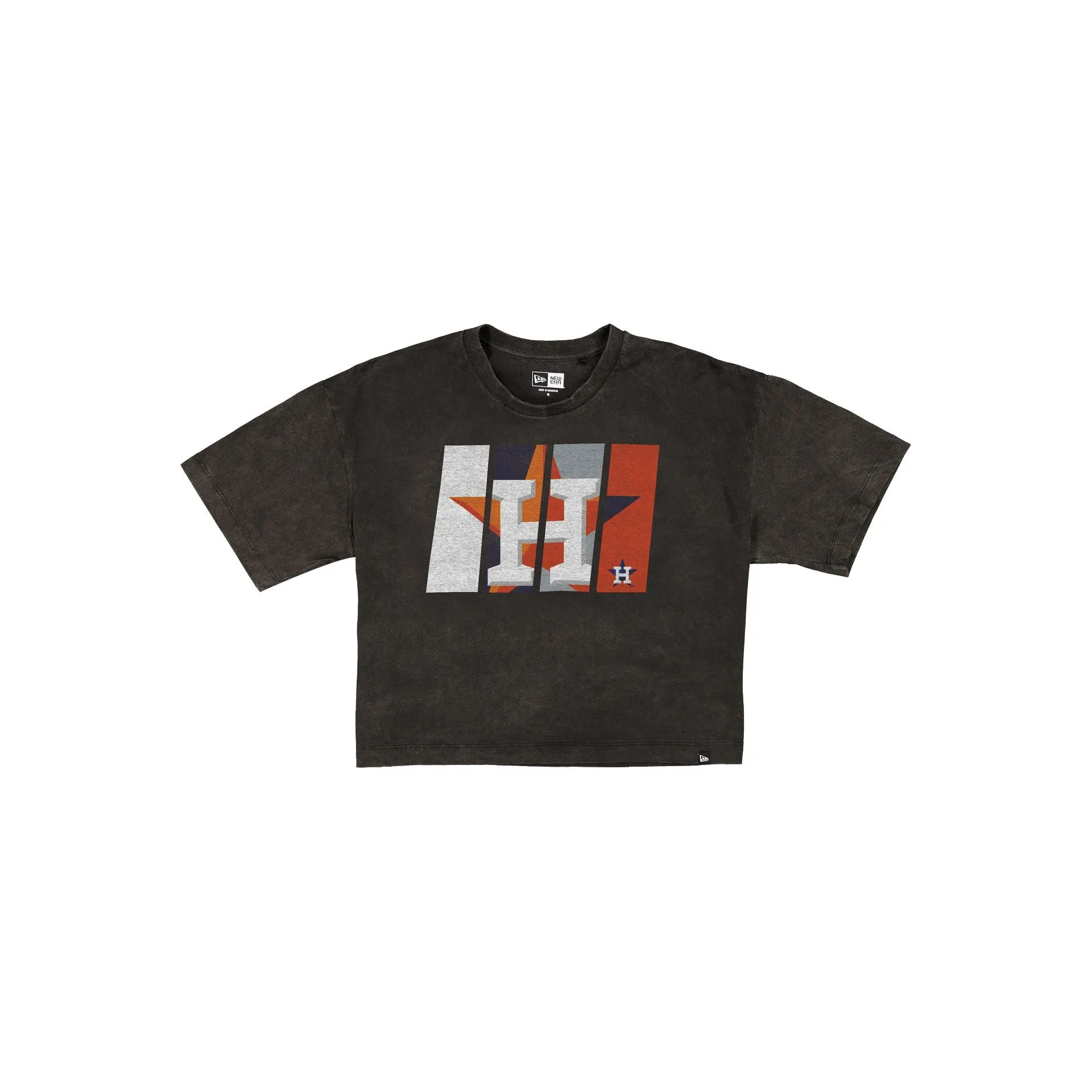 Houston Astros Sport Night Black Cropped Women's T-Shirt sold by New Era