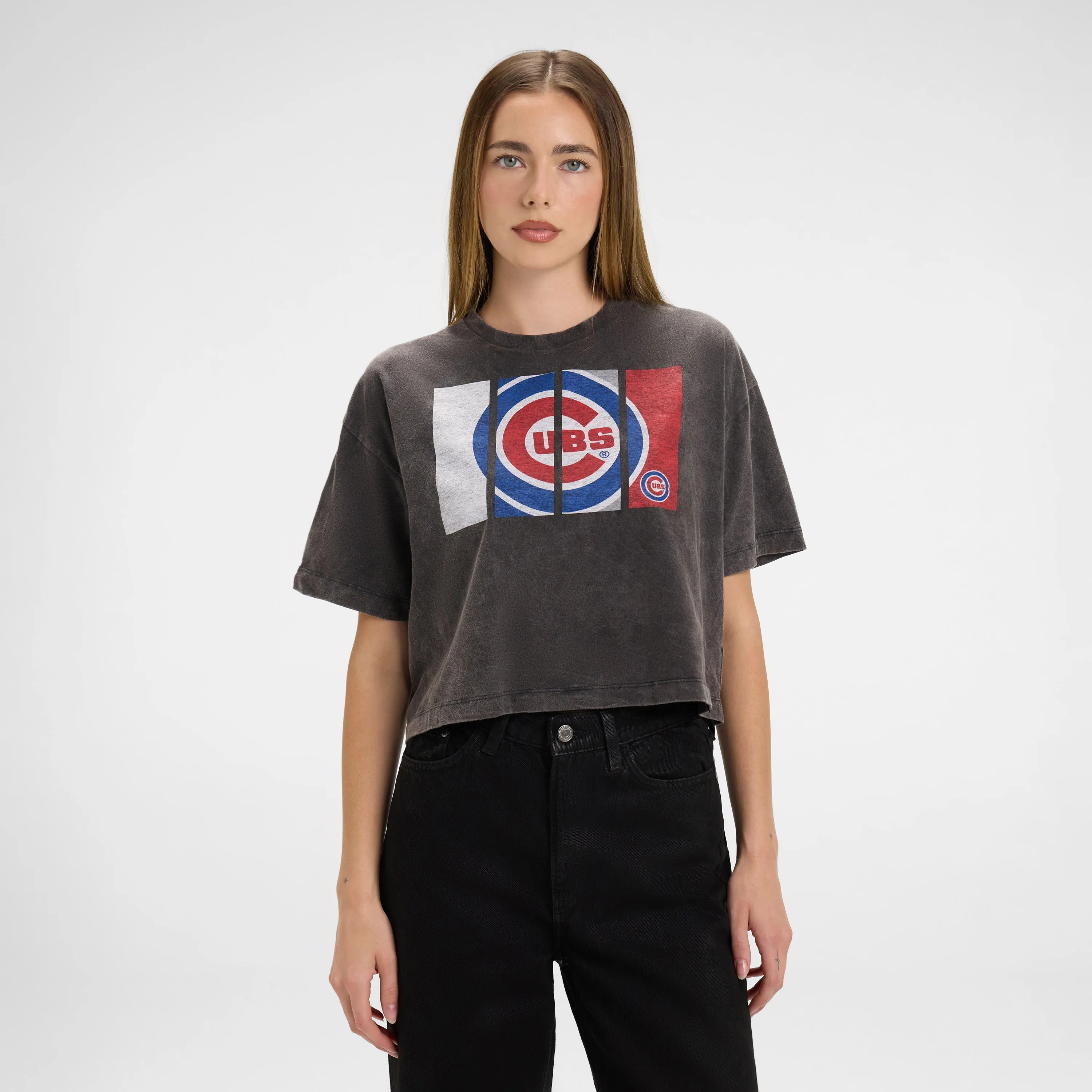 Detroit Red Wings Sport Night Black Cropped Women's T-Shirt sold by New Era product image thumbnail 2