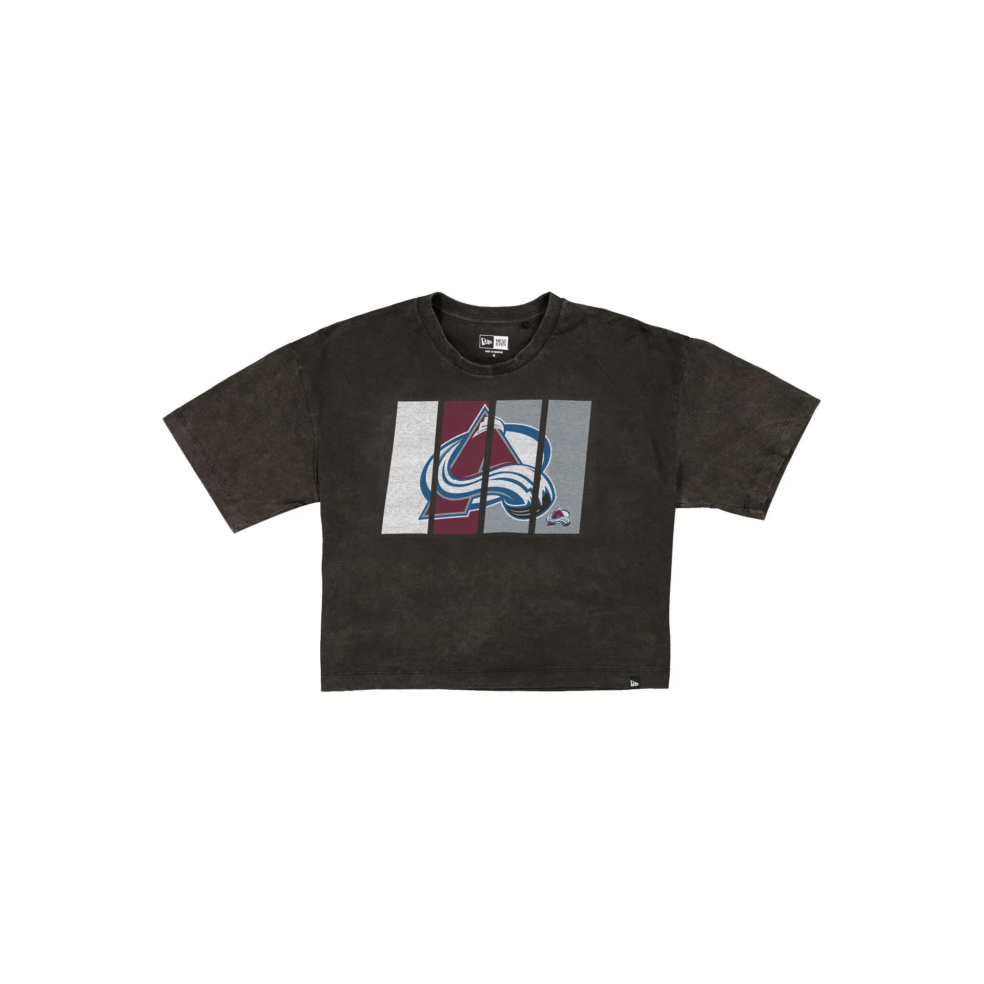 Colorado Avalanche Sport Night Black Cropped Women's T-Shirt sold by New Era