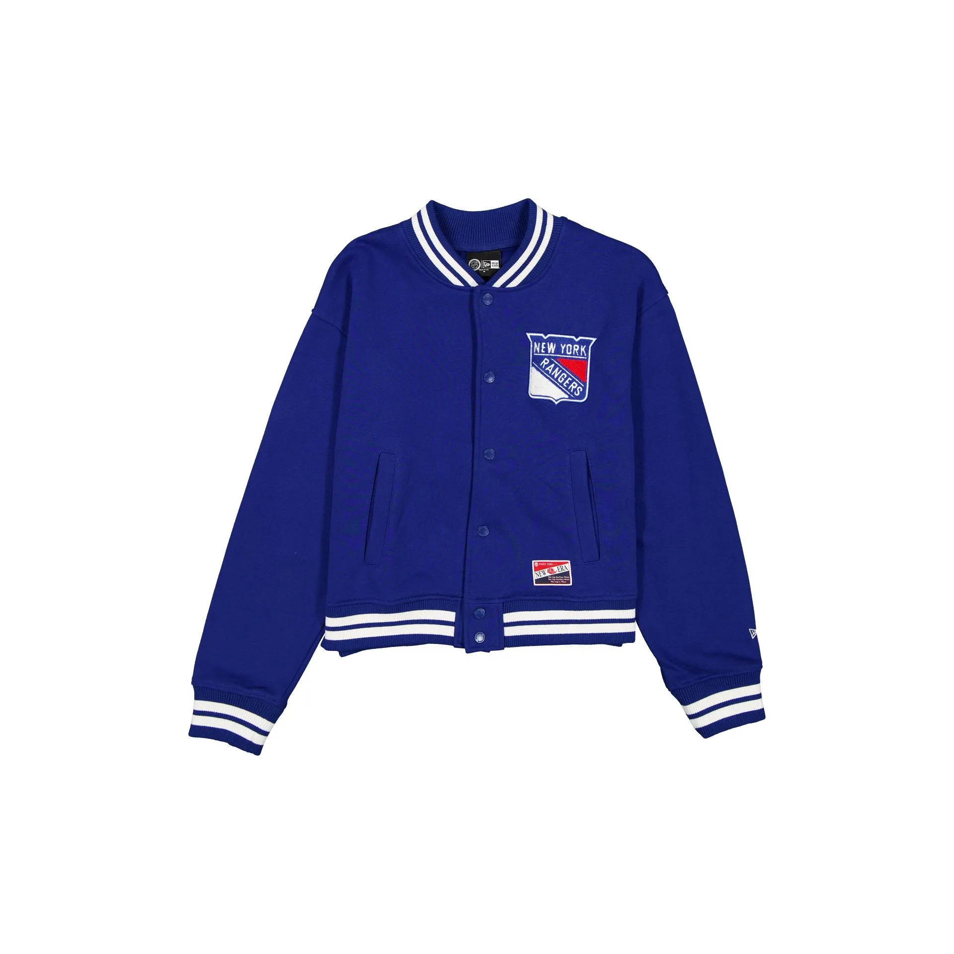 New York Rangers Throwback Women's Snap Front Jacket sold by New Era