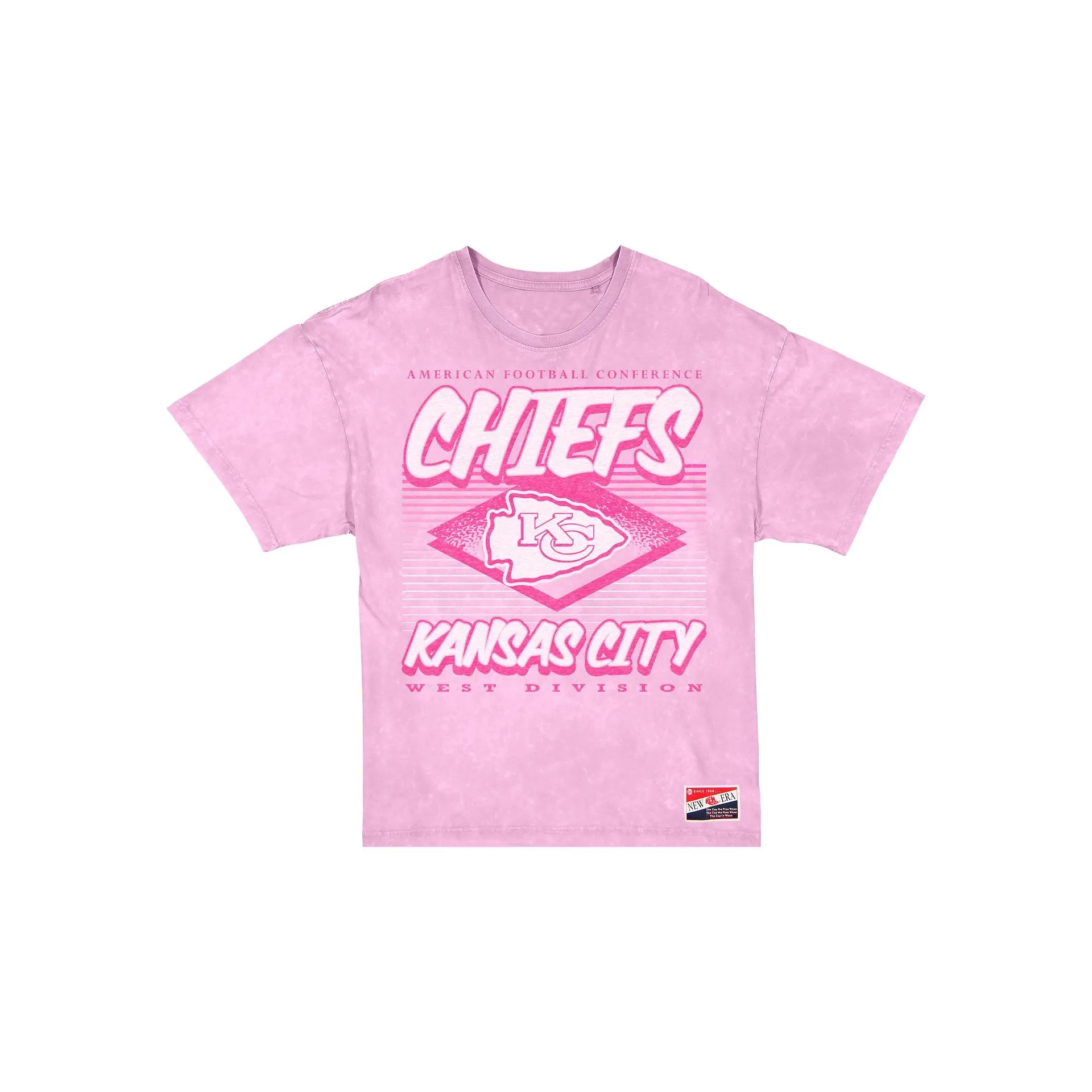 Kansas City Chiefs Throwback Women's Pink T-Shirt sold by New Era