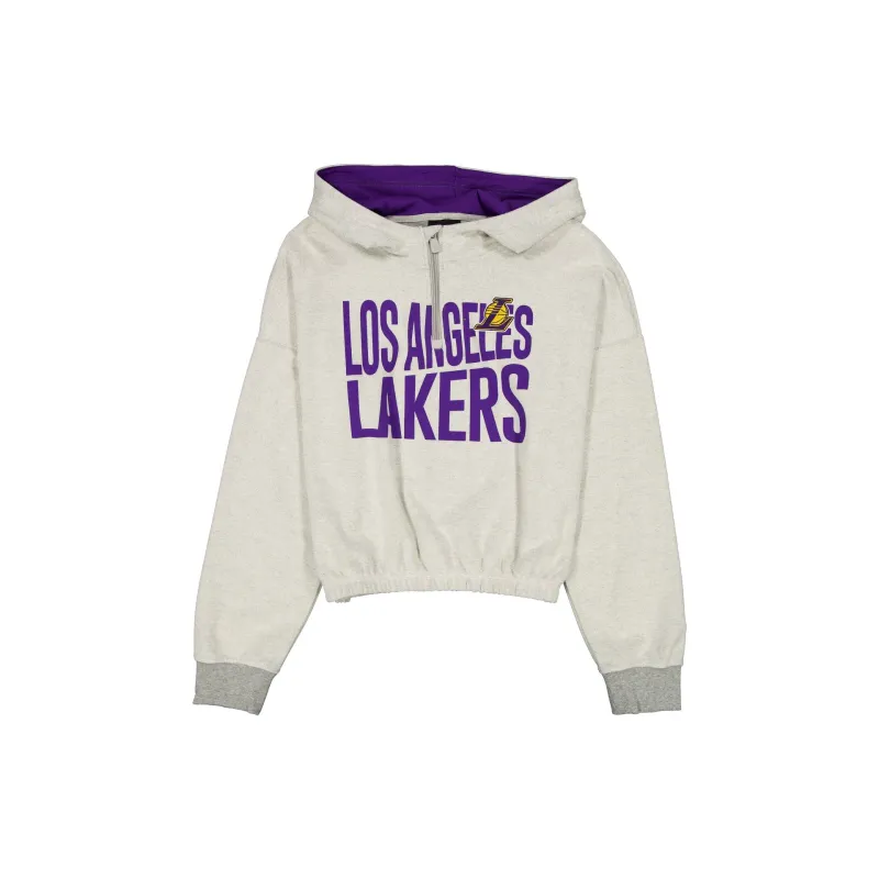 Los Angeles Lakers Sport Night Heather Gray Women's Hoodie sold by New Era