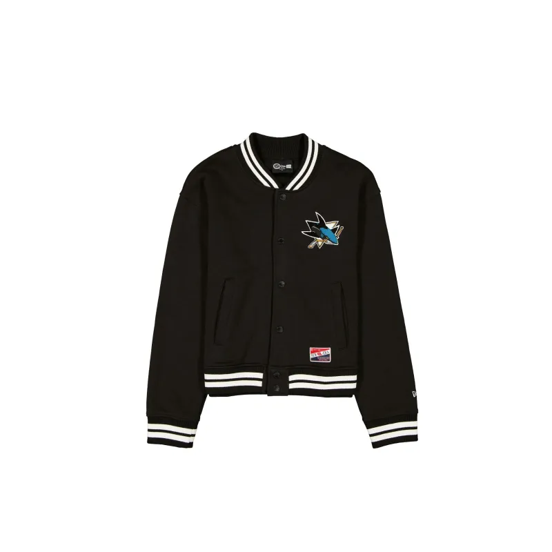 San Jose Sharks Throwback Women's Snap Front Jacket sold by New Era