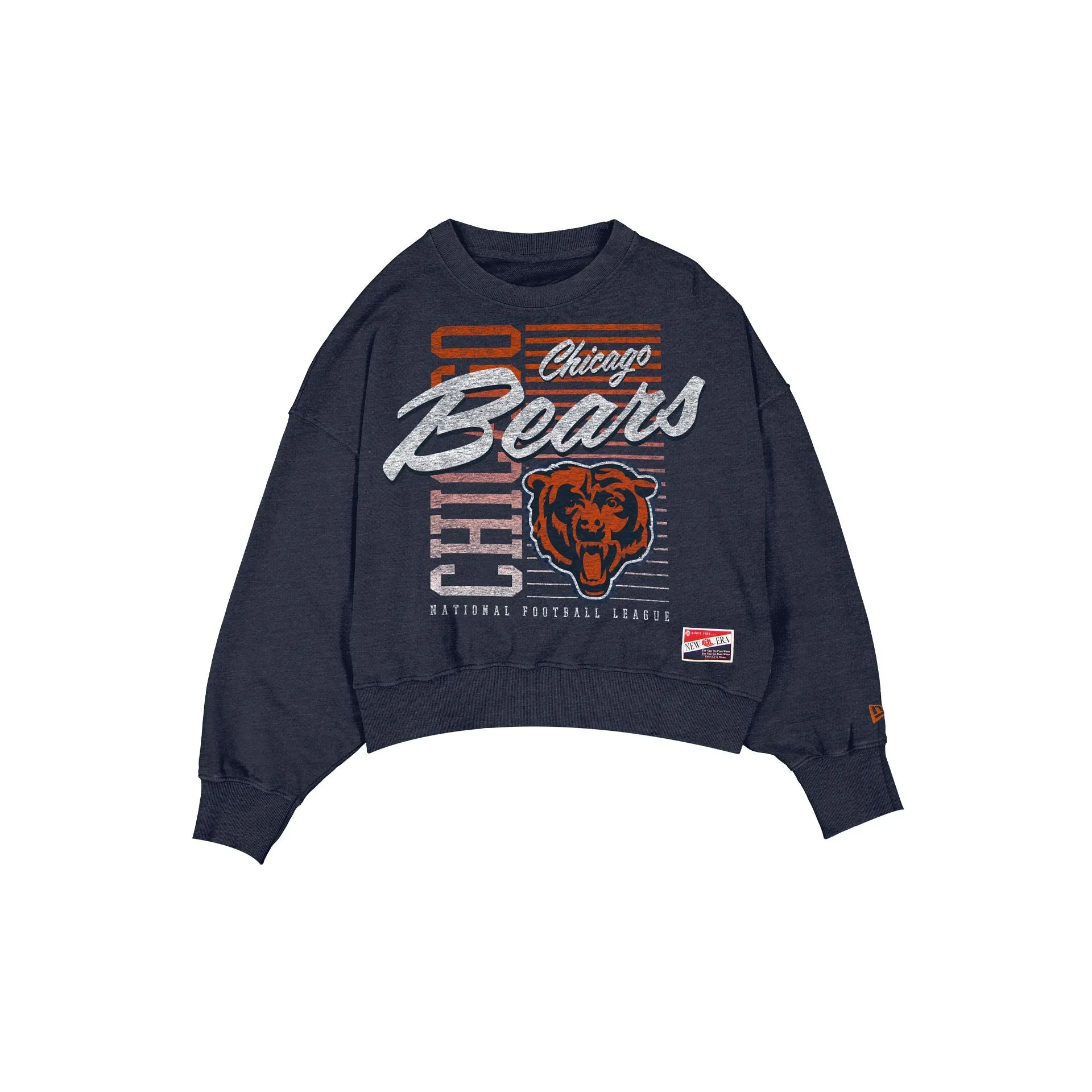 Chicago Bears Throwback Women's Washed Crewneck sold by New Era