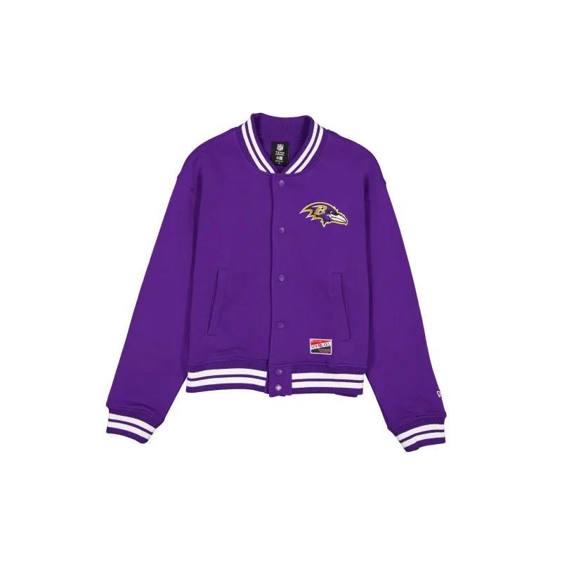 Baltimore Ravens Throwback Women's Snap Front Jacket sold by New Era