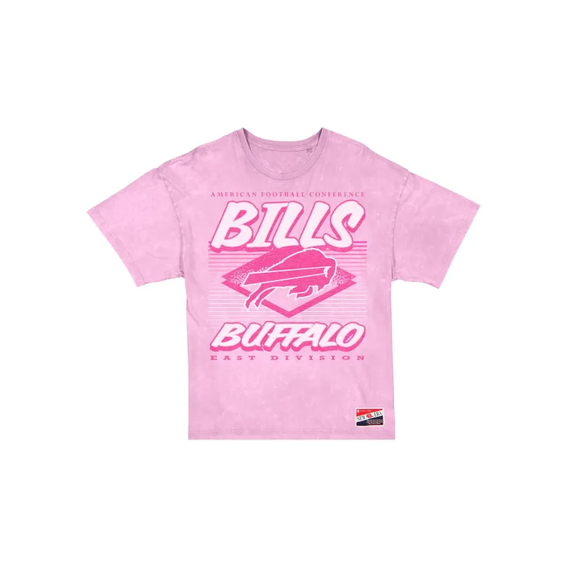 Buffalo Bills Throwback Women's Pink T-Shirt sold by New Era