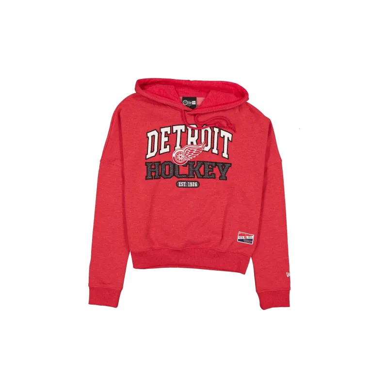 Detroit Red Wings Throwback Women's Glitter Hoodie sold by New Era