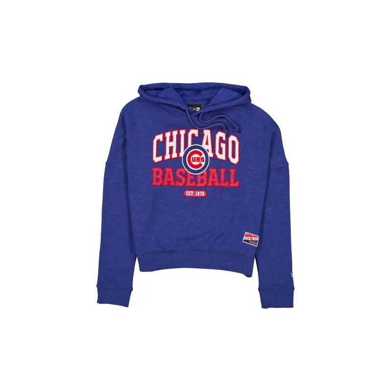 Chicago Cubs Throwback Women's Glitter Hoodie sold by New Era