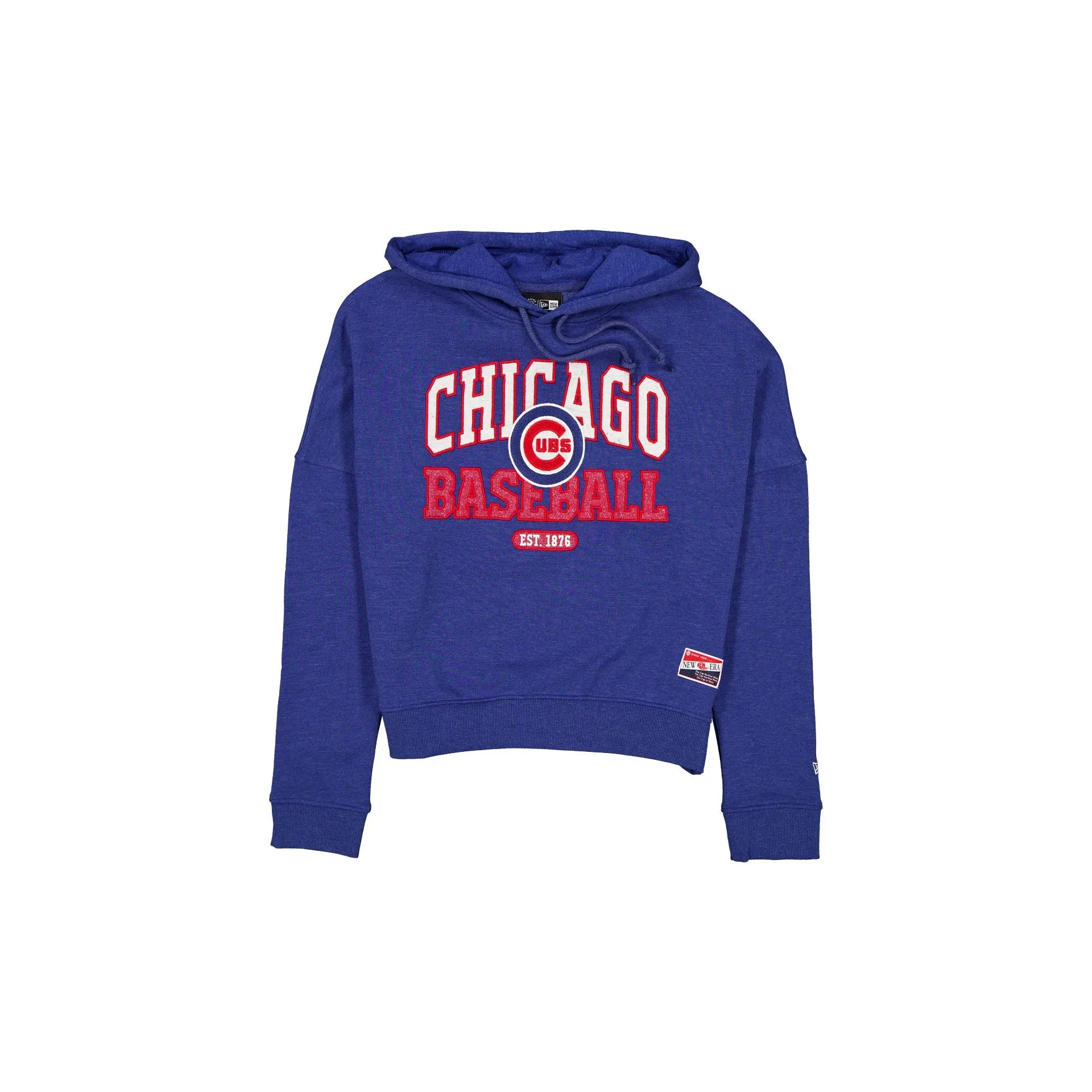 Chicago Cubs Throwback Women's Glitter Hoodie sold by New Era