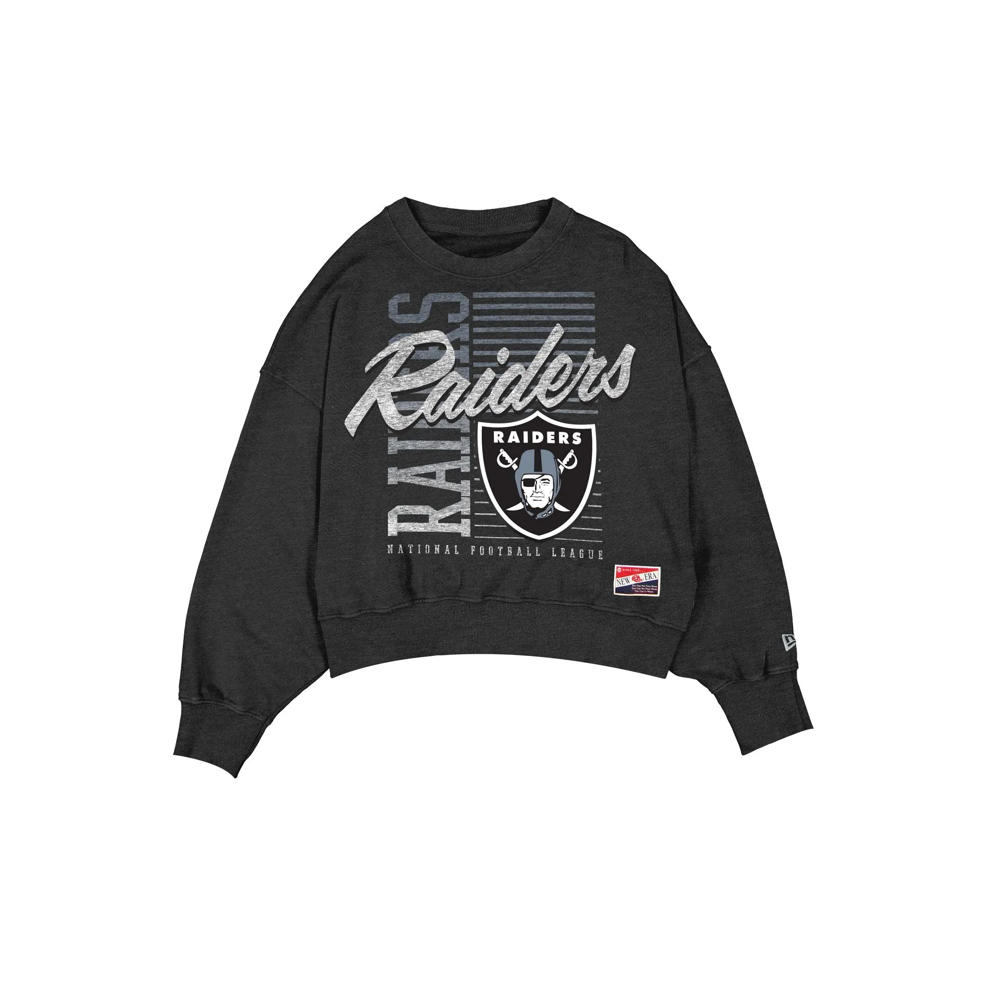 Las Vegas Raiders Throwback Women's Washed Crewneck sold by New Era