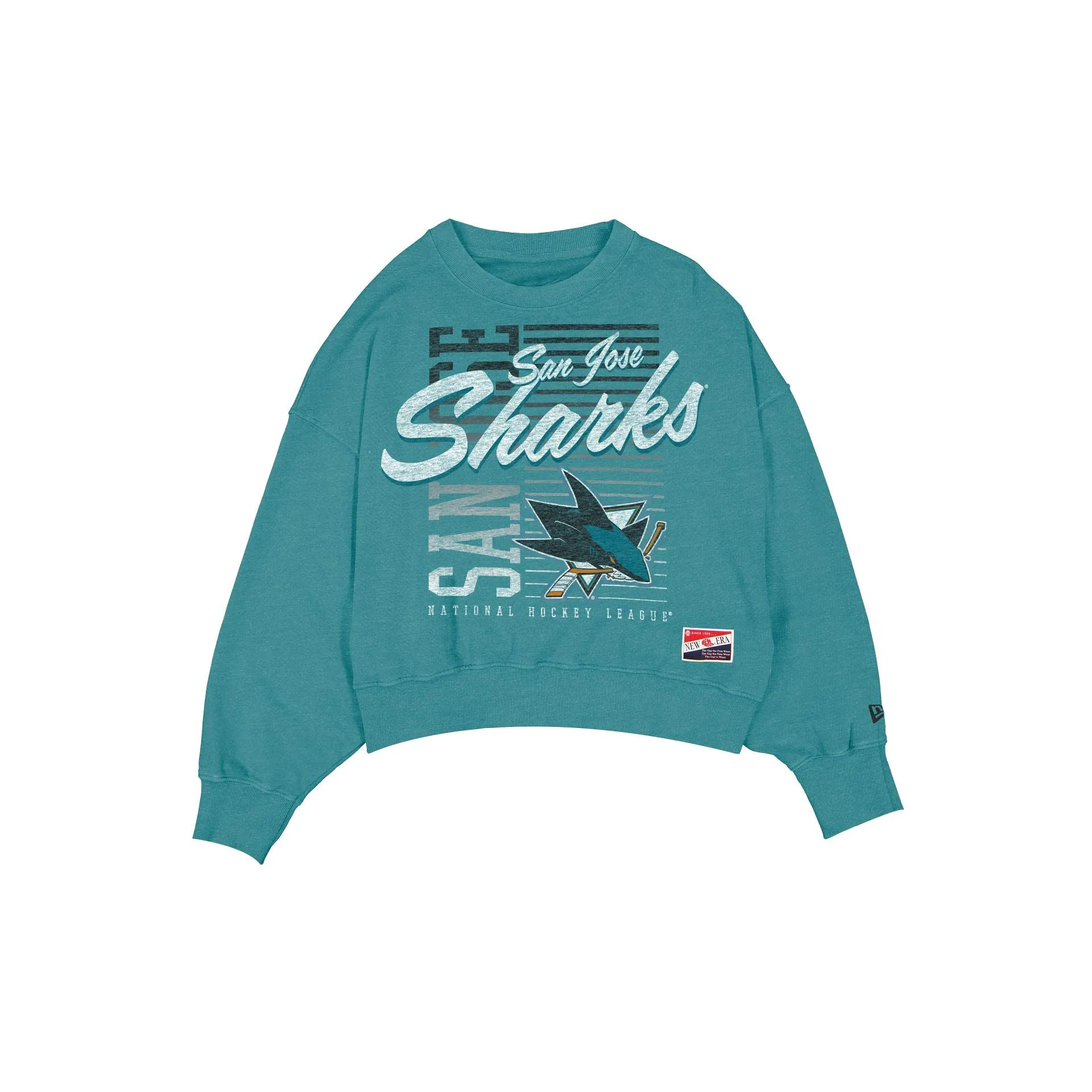 San Jose Sharks Throwback Women's Washed Crewneck sold by New Era