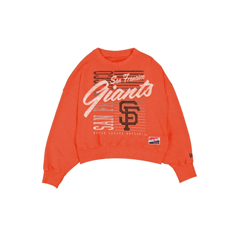 San Francisco Giants Throwback Women's Washed Crewneck sold by New Era