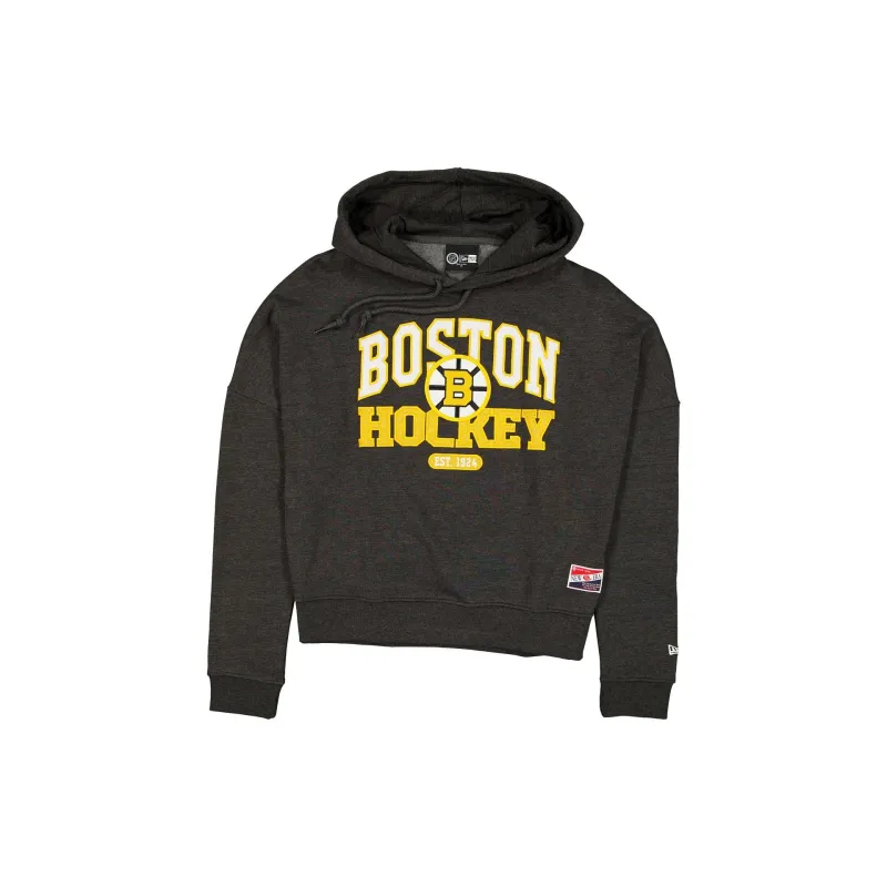 Boston Bruins Throwback Women's Glitter Hoodie sold by New Era