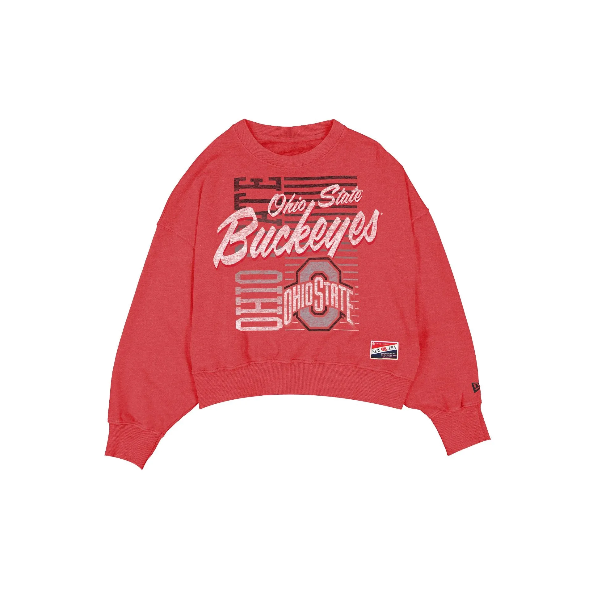 Ohio State Buckeyes Throwback Women's Washed Crewneck sold by New Era