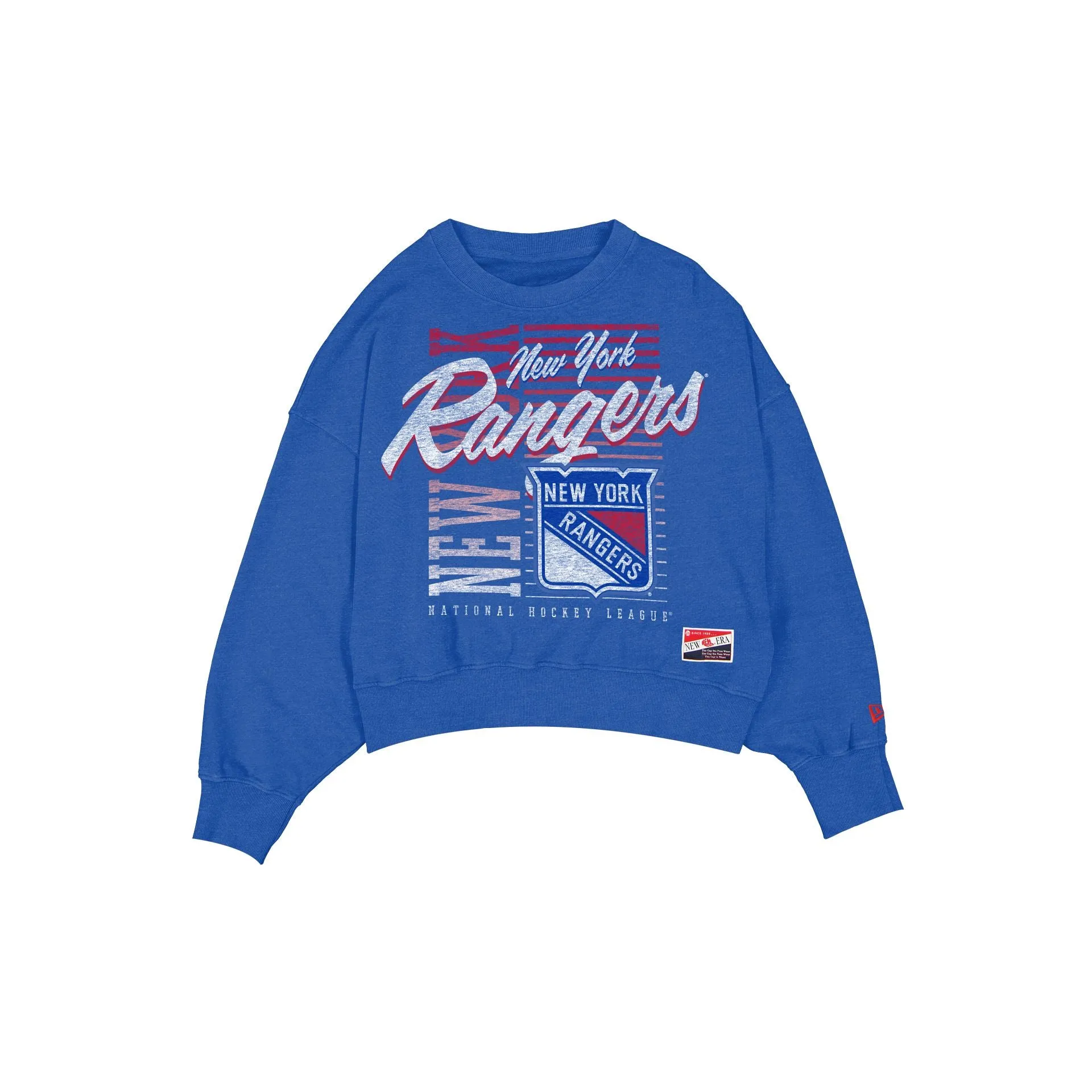 New York Rangers Throwback Women's Washed Crewneck sold by New Era