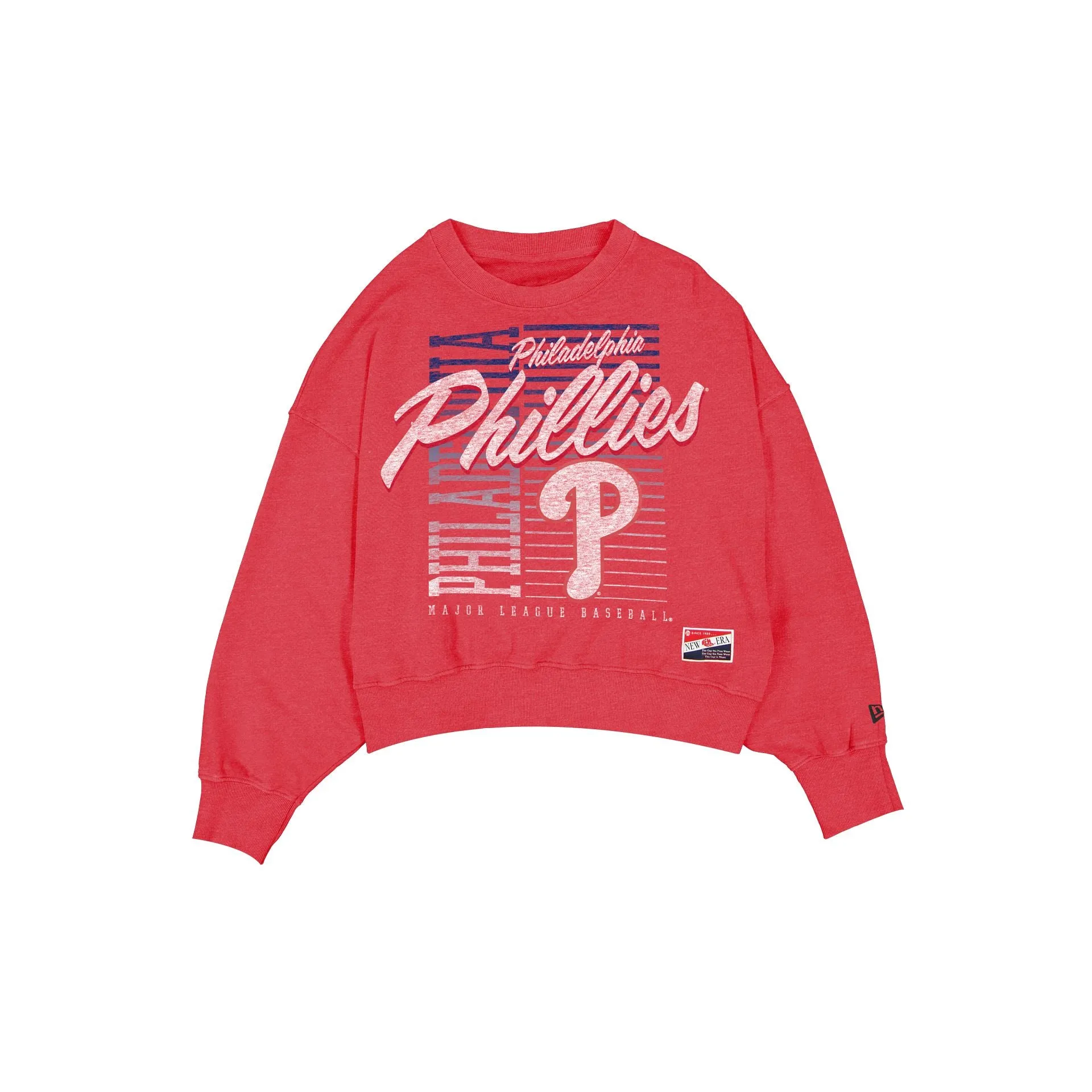 Philadelphia Phillies Throwback Women's Washed Crewneck sold by New Era