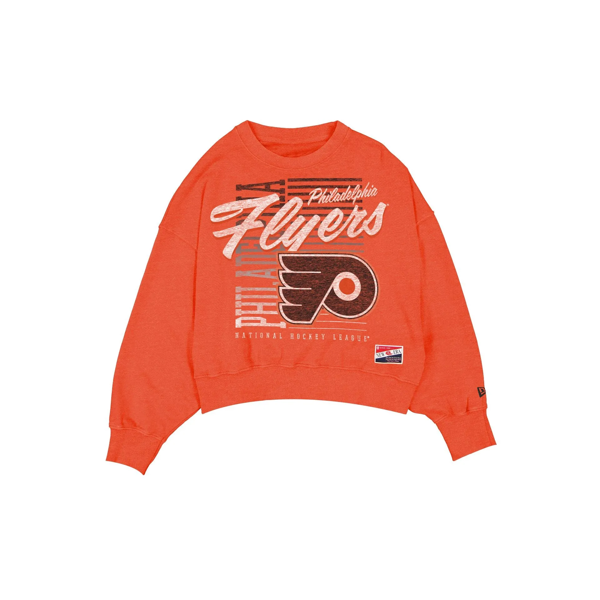 Philadelphia Flyers Throwback Women's Washed Crewneck sold by New Era