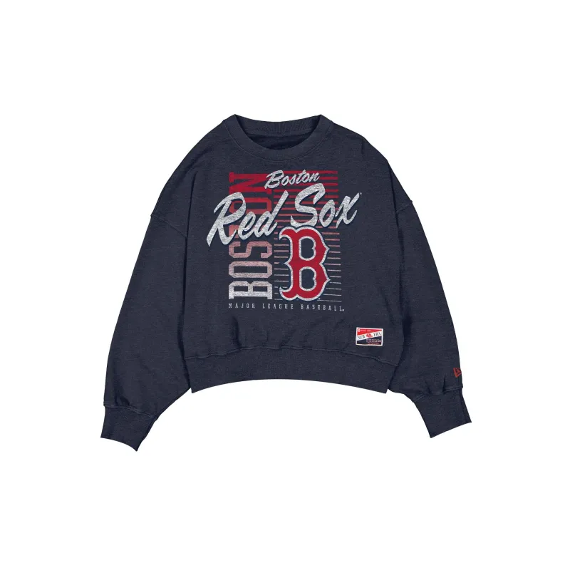 Boston Red Sox Throwback Women's Washed Crewneck sold by New Era