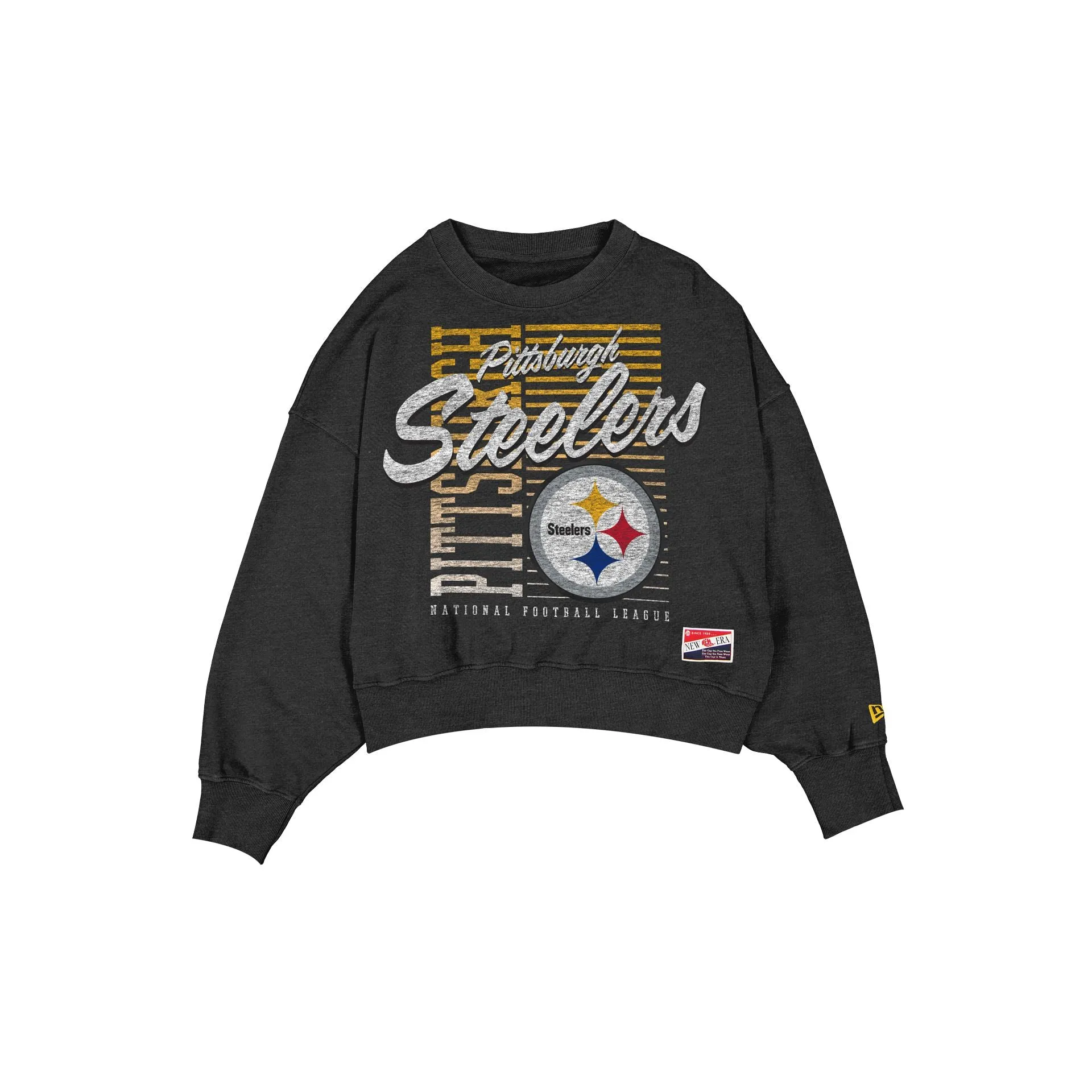 Pittsburgh Steelers Throwback Women's Washed Crewneck sold by New Era