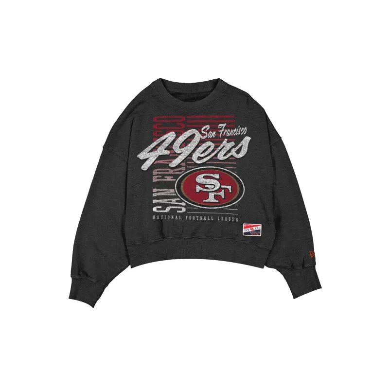 San Francisco 49ers Throwback Women's Washed Crewneck sold by New Era