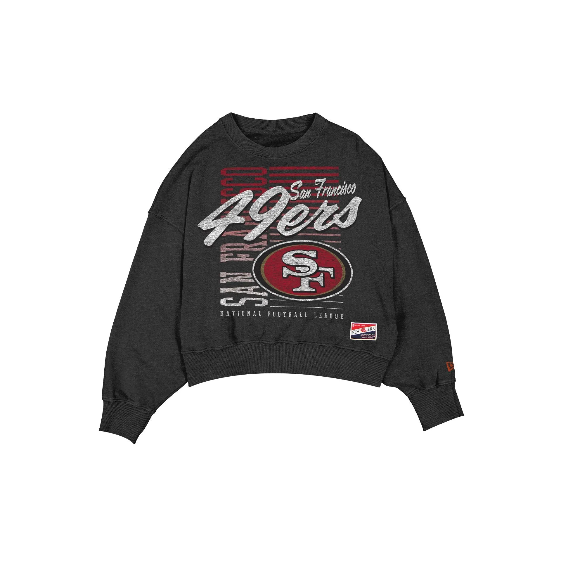 San Francisco 49ers Throwback Women's Washed Crewneck sold by New Era