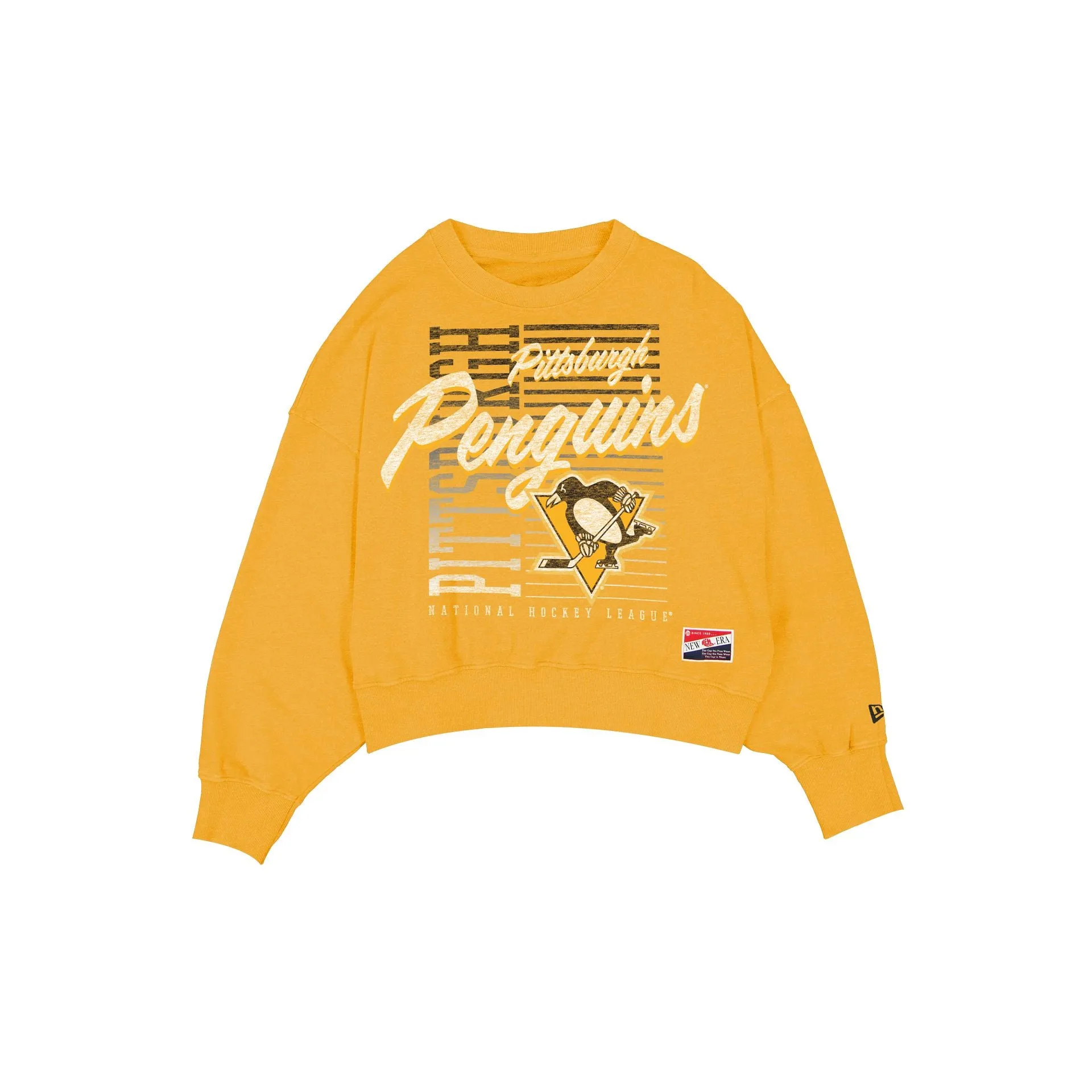 Pittsburgh Penguins Throwback Women's Washed Crewneck sold by New Era