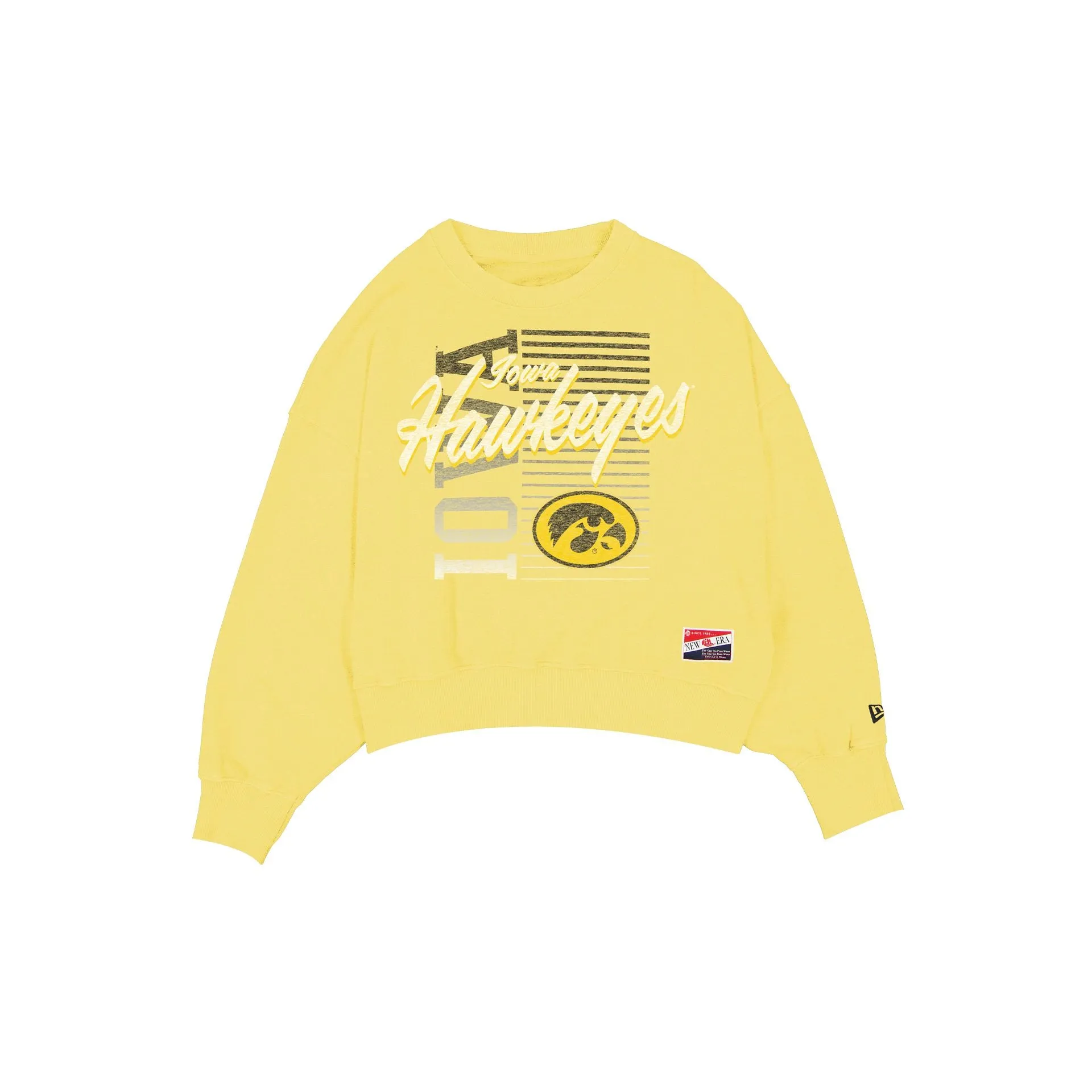 Iowa Hawkeyes Throwback Women's Washed Crewneck sold by New Era