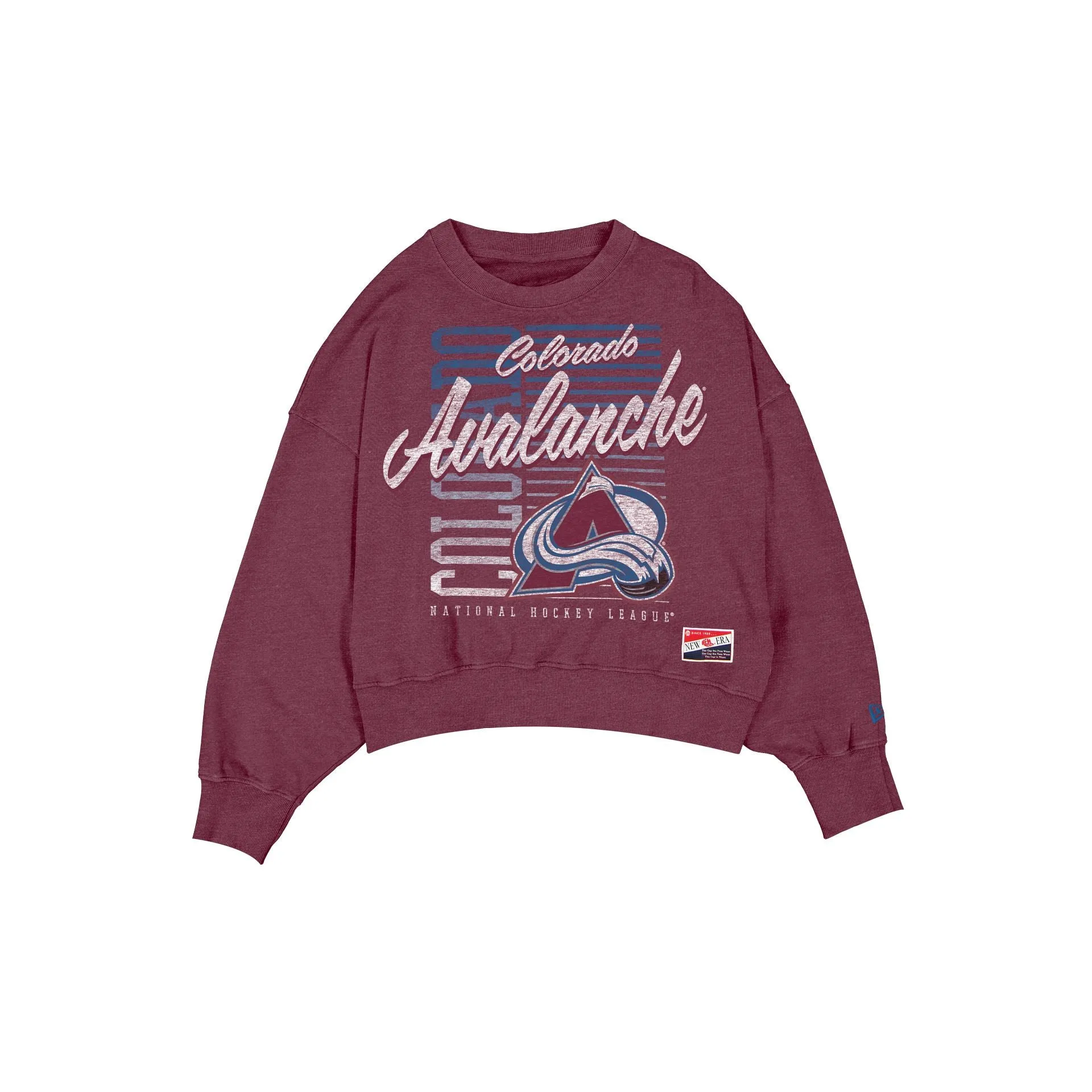 Colorado Avalanche Throwback Women's Washed Crewneck sold by New Era