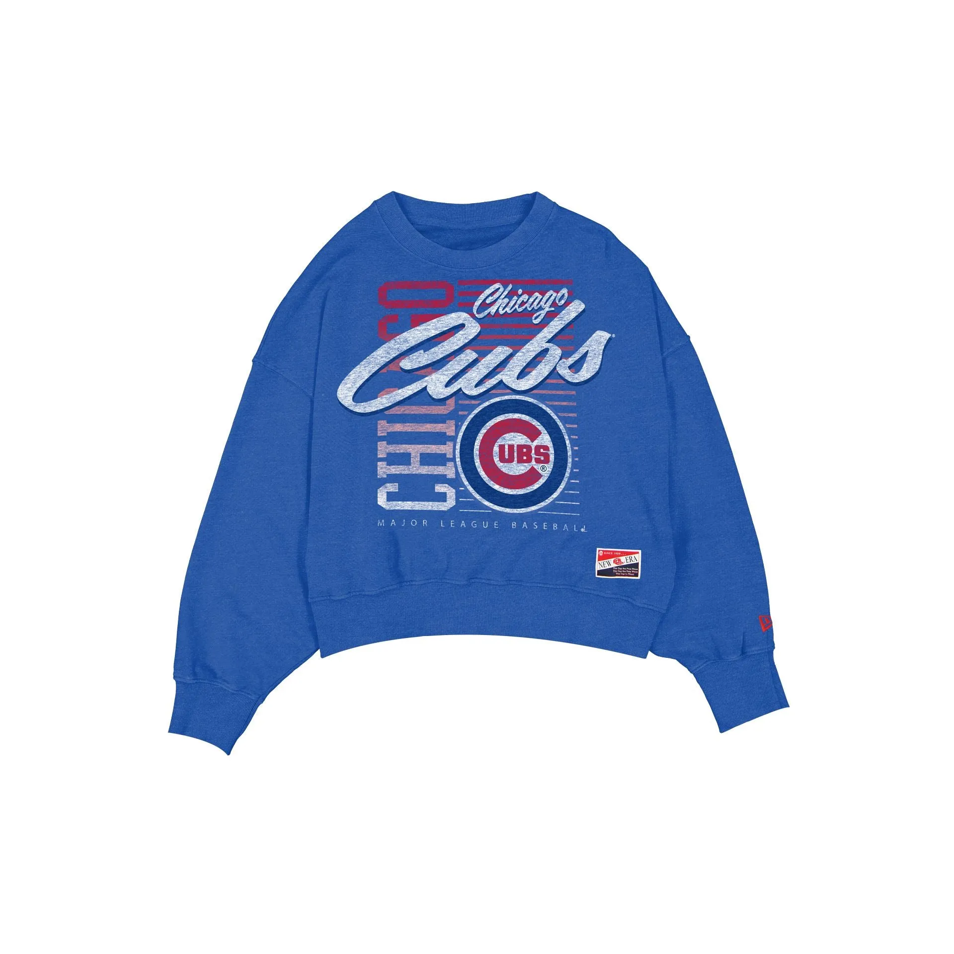 Chicago Cubs Throwback Women's Washed Crewneck sold by New Era