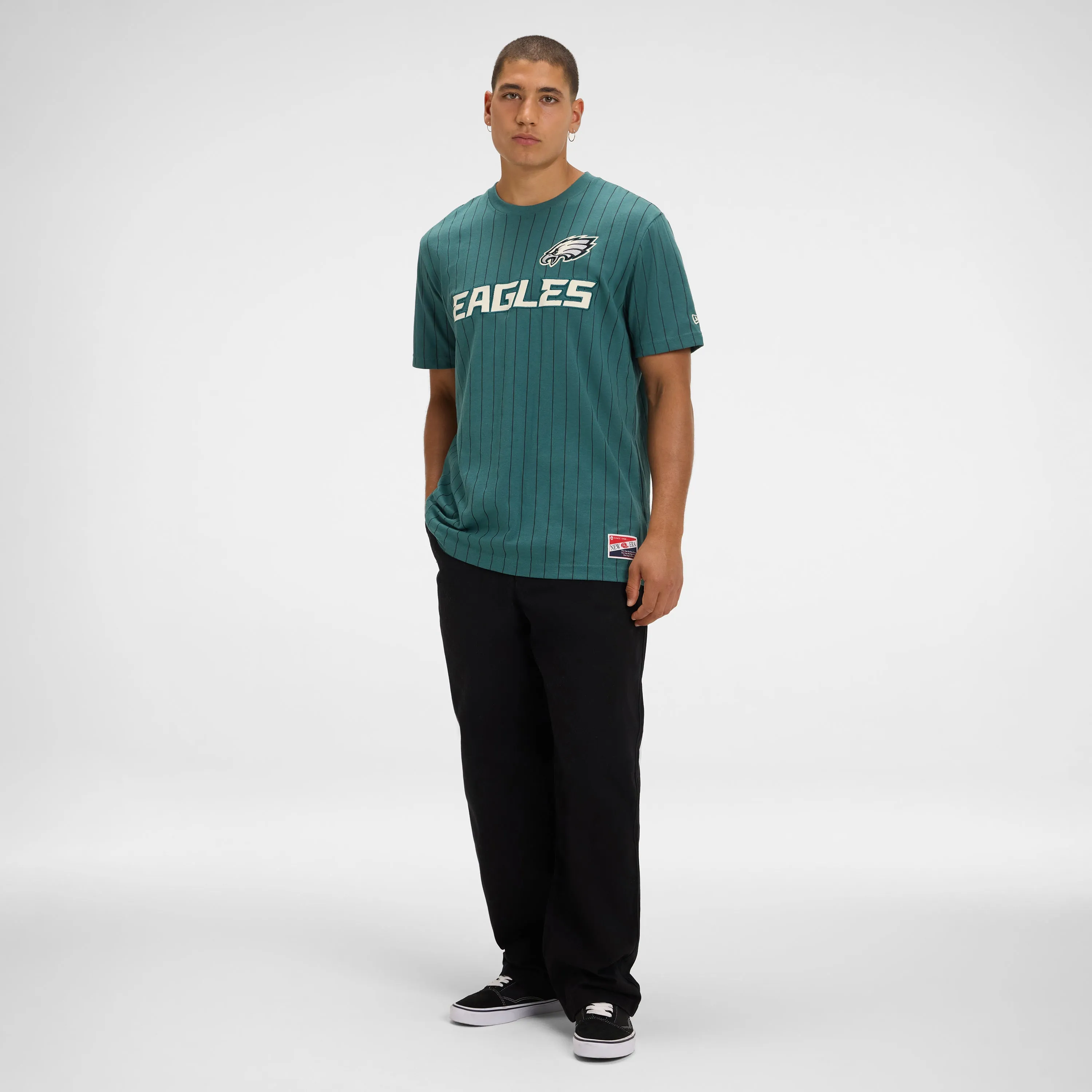 Chicago Cubs Throwback Retro Pinstripe T-Shirt sold by New Era product image thumbnail 5