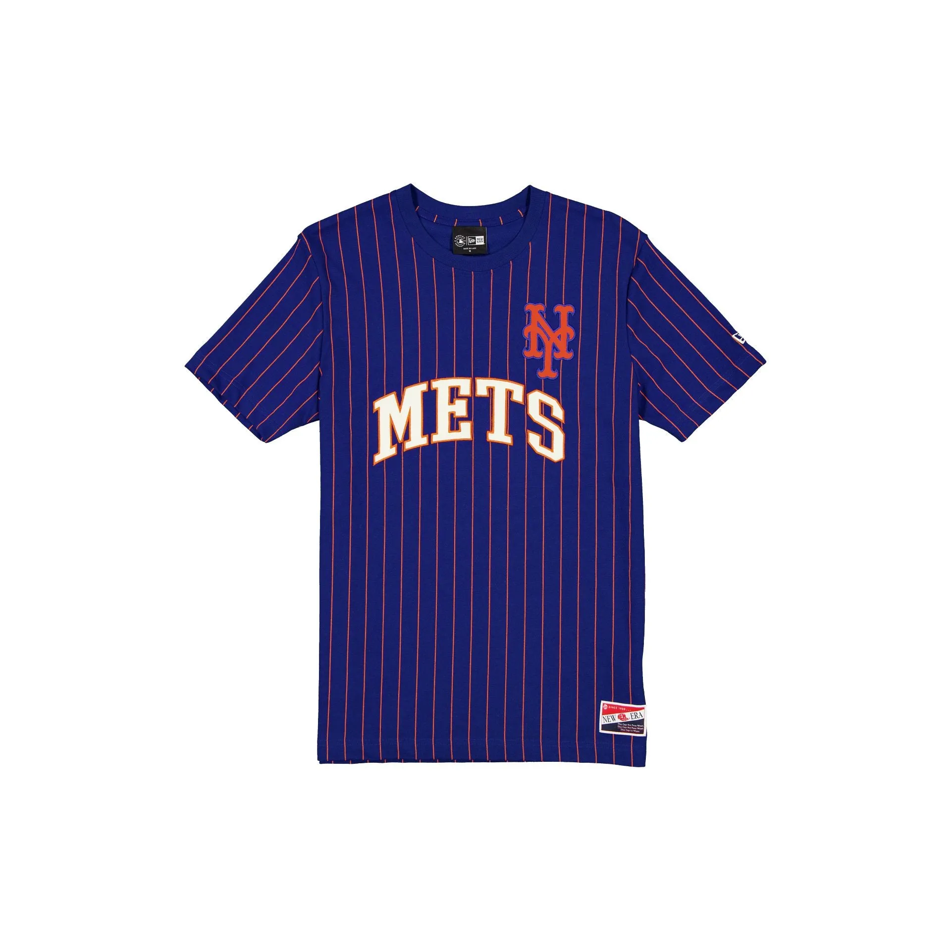 New York Mets Throwback Retro Pinstripe T-Shirt sold by New Era
