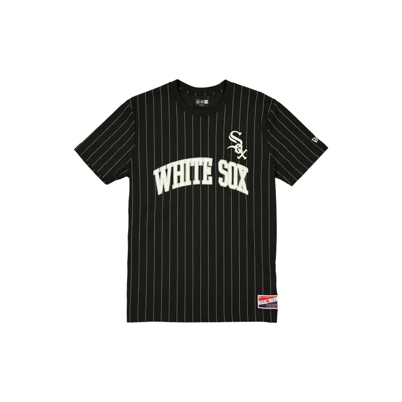 Chicago White Sox Throwback Retro Pinstripe T-Shirt sold by New Era