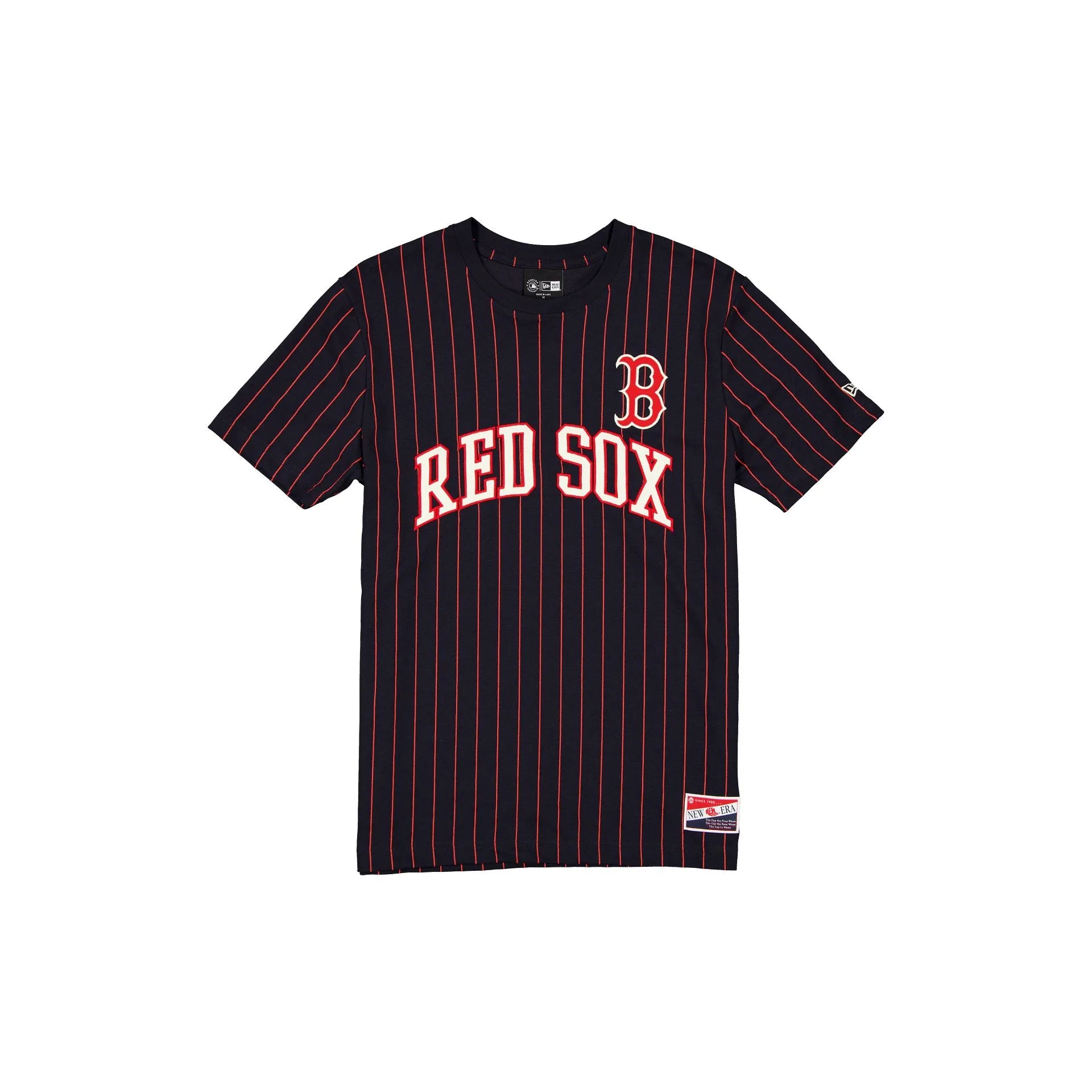 Boston Red Sox Throwback Retro Pinstripe T-Shirt sold by New Era