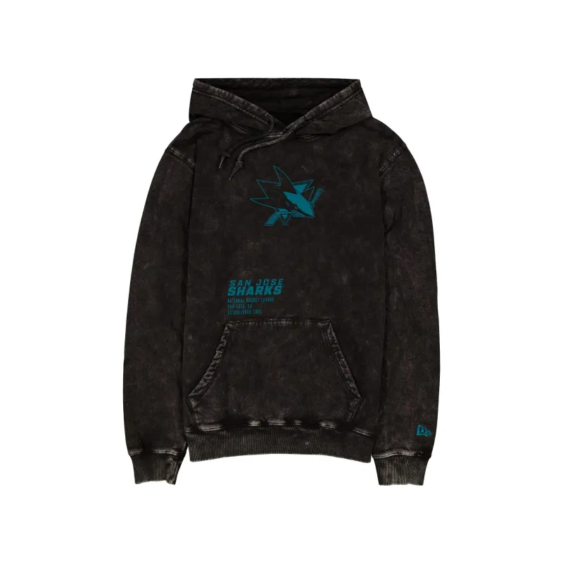 San Jose Sharks Sport Night Black Hoodie made by New Era