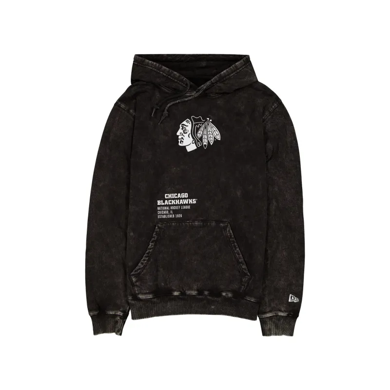 Chicago Blackhawks Sport Night Black Hoodie sold by New Era