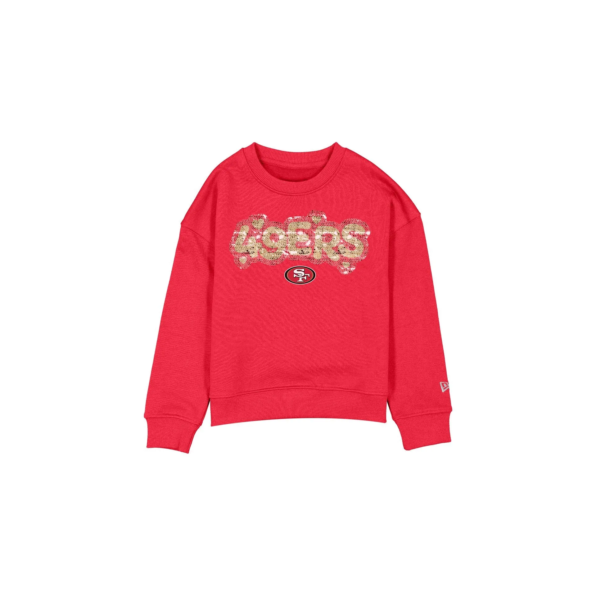 San Francisco 49ers Flip Sequin Girls Crewneck sold by New Era