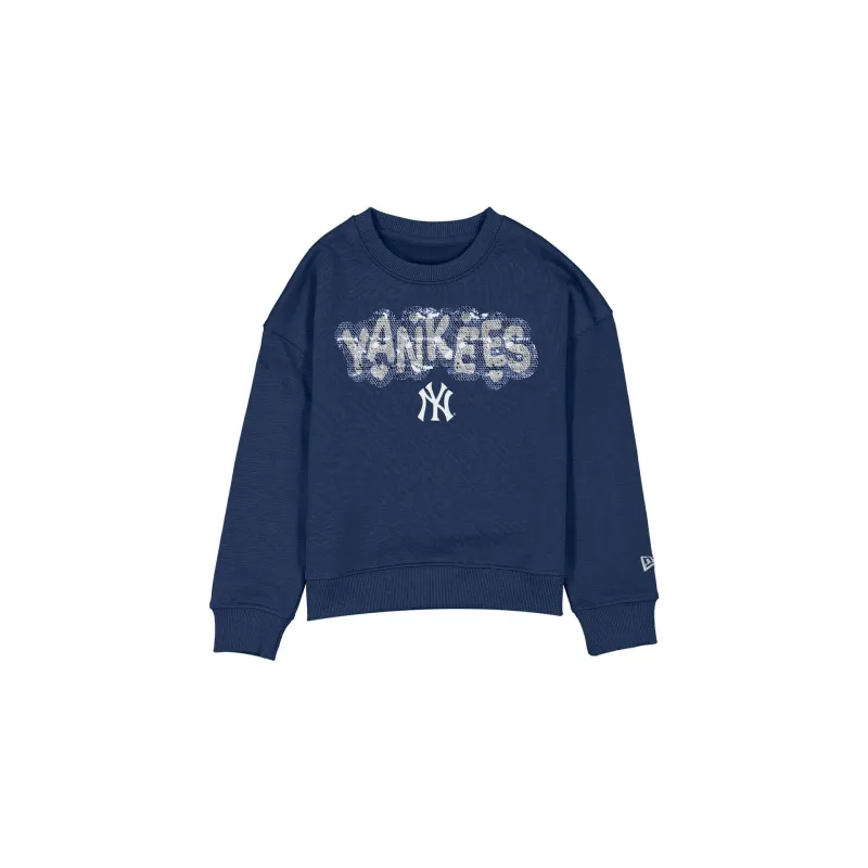 New York Yankees Flip Sequin Girls Crewneck sold by New Era