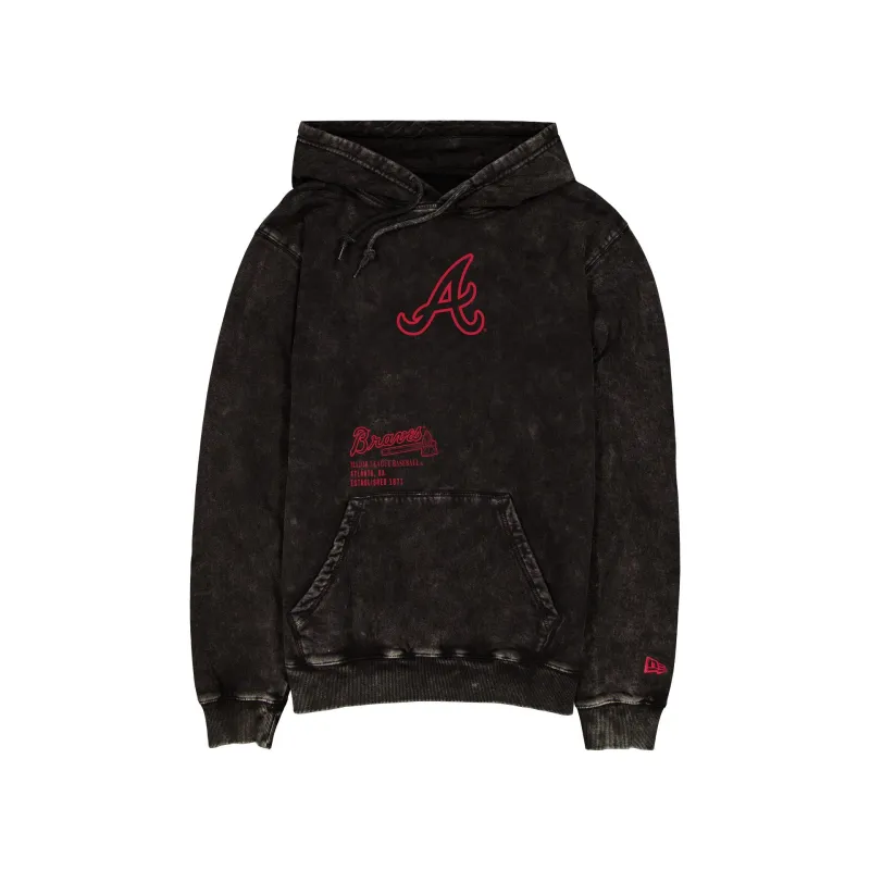 Atlanta Braves Sport Night Black Hoodie sold by New Era
