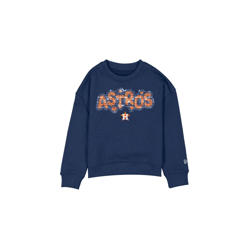 Houston Astros Flip Sequin Girls Crewneck sold by New Era