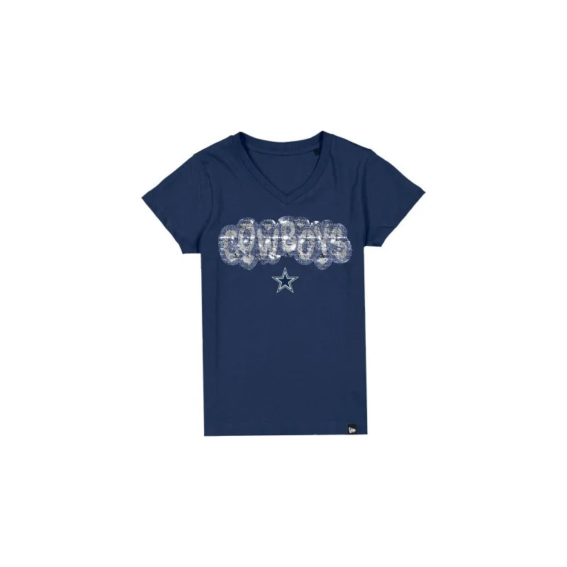 Dallas Cowboys Flip Sequin Girls T-Shirt sold by New Era