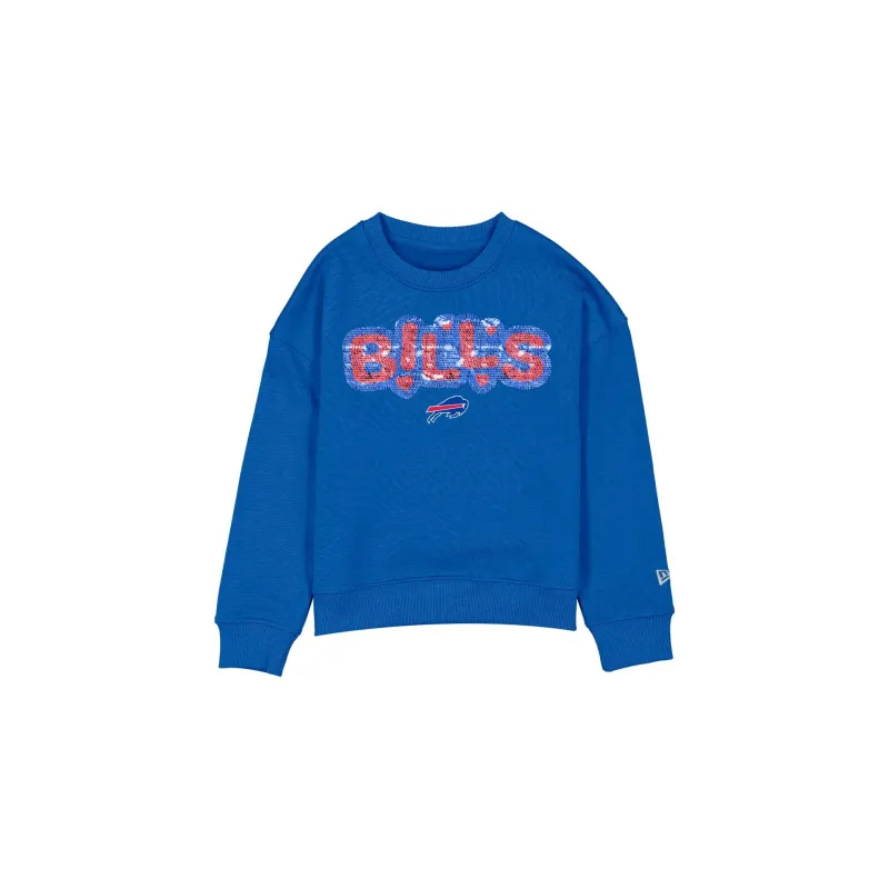 Buffalo Bills Flip Sequin Girls Crewneck sold by New Era