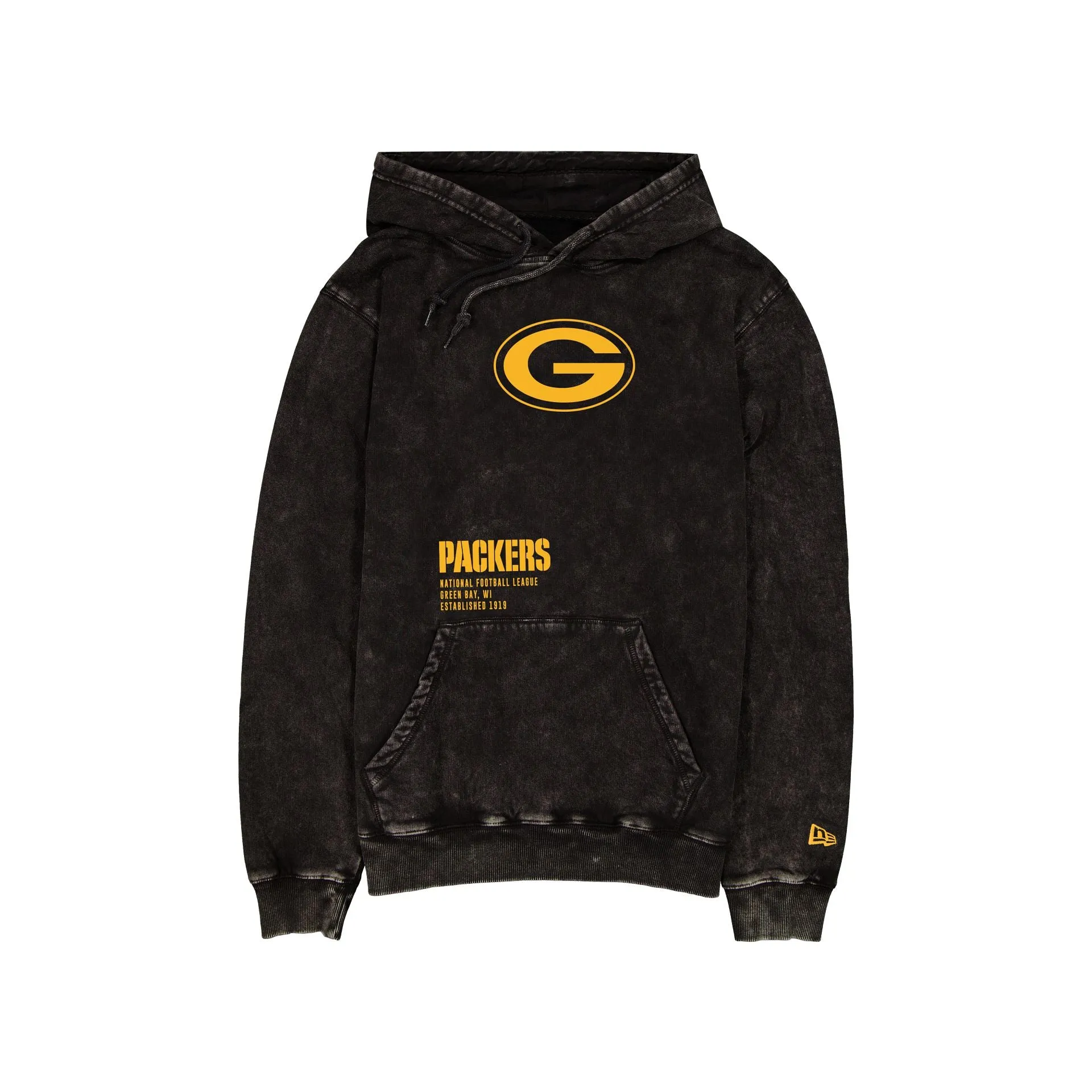 Green Bay Packers Sport Night Black Hoodie sold by New Era