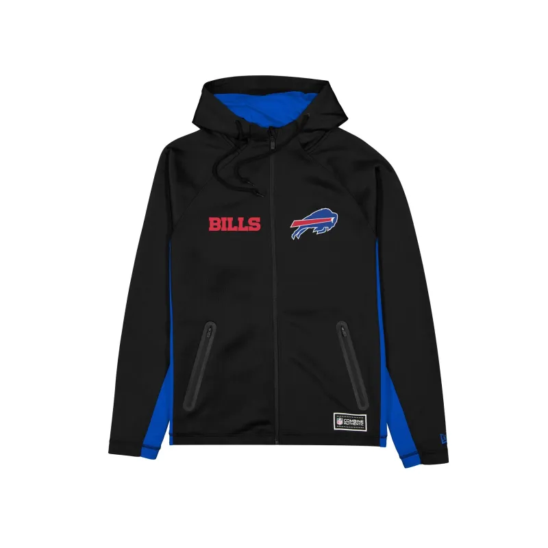 Buffalo Bills Combine Black Full-Zip Hoodie sold by New Era