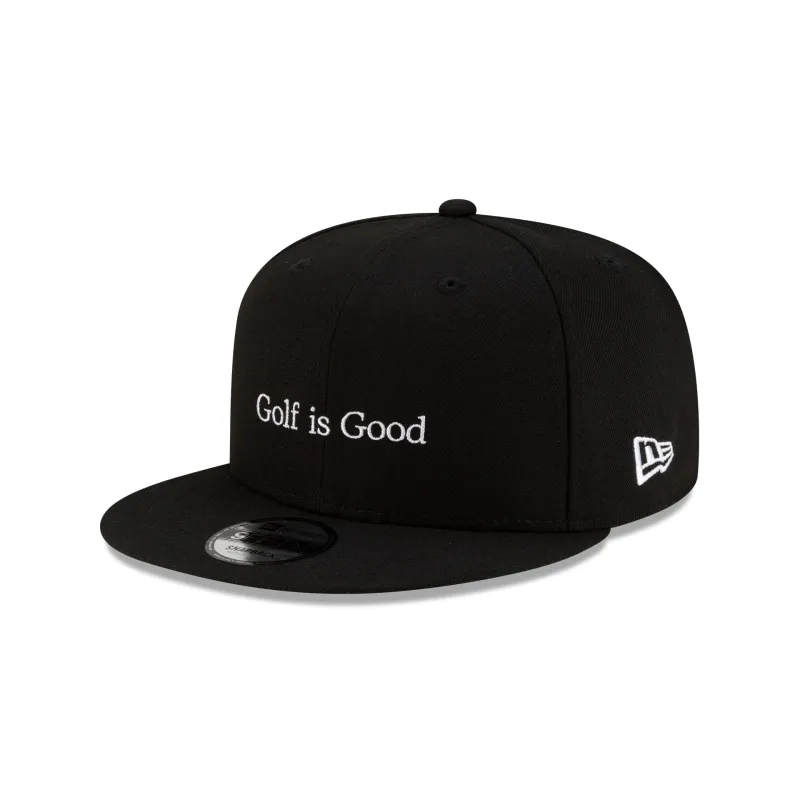 New Era Cap Golf is Good Black 9FIFTY Snapback Hat sold by New Era