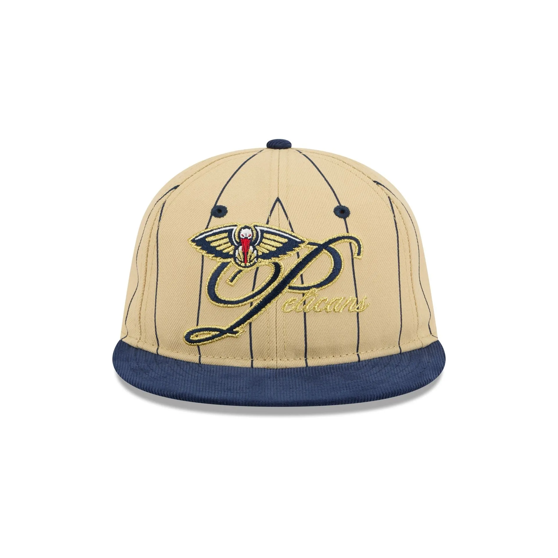 New Orleans Pelicans Pinstripe Script Retro Crown 9FIFTY Adjustable Hat sold by New Era product image thumbnail 2