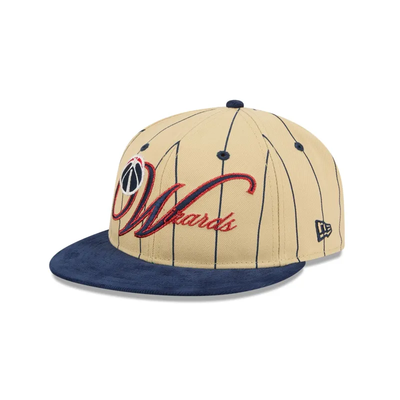 Washington Wizards Pinstripe Script Retro Crown 9FIFTY Adjustable Hat sold by New Era