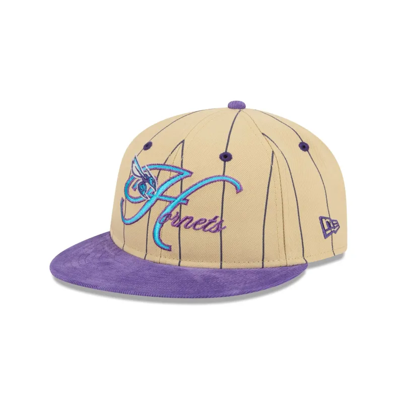 Charlotte Hornets Pinstripe Script Retro Crown 9FIFTY Adjustable Hat sold by New Era